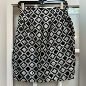 Vintage Cache Y2K Gold Label Chic Metallic Diamond Pattern Mini Skirt Size S